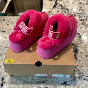 UGG Pink Brand New Funkette Platform Slipper